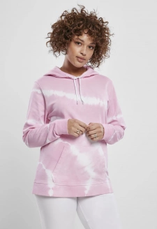 Ladies Tie Dye Hoody girlypink