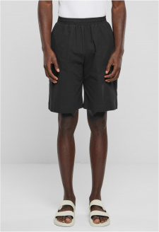 Wide Crepe Shorts black