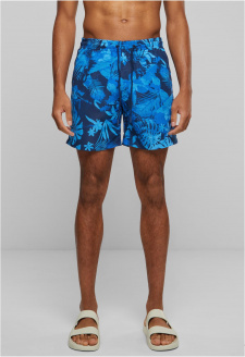 Pattern Swim Shorts blue flower