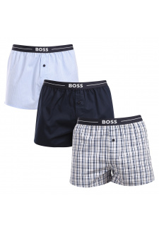 3PACK férfi boxeralsó BOSS többszínű