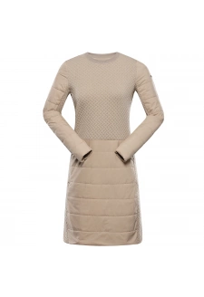 Dámské zateplené šaty ALPINE PRO OLWA white pepper