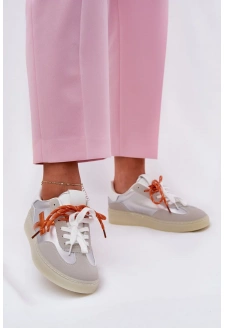 Niskie Buty Sportowe Damskie Srebrne Zelevelis