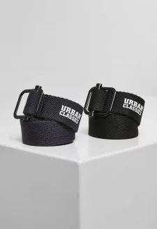 Industrial Canvas Belt 2-Pack black/navy