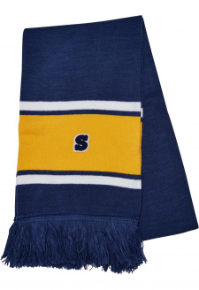 College Team Scarf spaceblue/californiayellow/wht