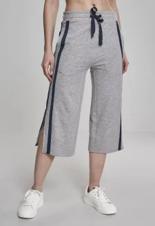 Ladies Taped Terry Culotte grey/navy