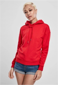 Ladies Hoody fire red