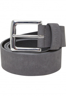 Suede Leather Imitation Belt magnet/silver