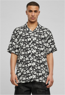 Viscose AOP Resort Shirt whiteflower