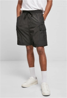 Nylon Cargo Shorts black