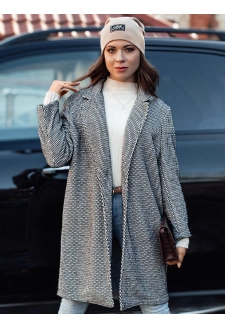 Női oversize TEDDSTYLE kabát fekete Dstreet NY0724