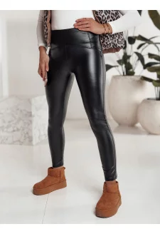 Női ELLODIX viaszos fekete leggings Dstreet UY2230