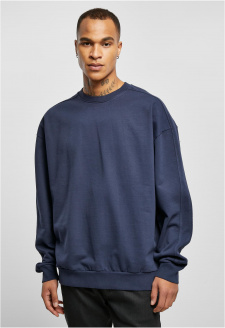 Heavy Terry Garment Dye Crew darkblue