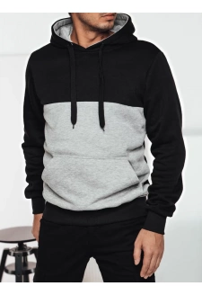 Bluza męska z kapturem czarna Dstreet BX5836