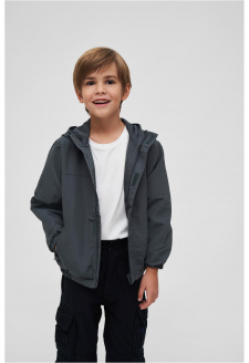 Kids Summer Windbreaker Frontzip anthracite