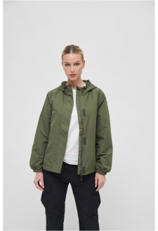 Ladies Summer Windbreaker Frontzip olive