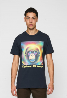 Cyber Chimp Tee navy