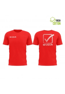 Pánské/chlapecké sportovní triko GIVOVA Cubo Cotton červené
