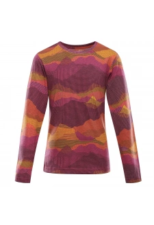 Dětské triko z organické bavlny ALPINE PRO ECCO 2 fuchsia fedora varianta pa