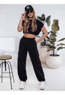 Komplet damski CHICBASE czarny Dstreet AY1121