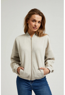 WOMEN'S SWEATSHIRT Z-BL-4502 L.BEIGE MEL