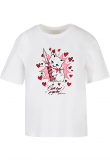 Psycho Kitty Tee white