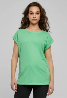 Ladies Extended Shoulder Tee ghostgreen