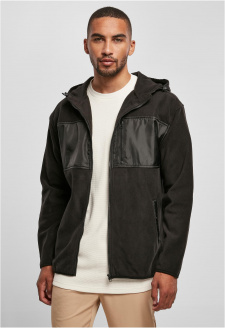 Hooded Micro Fleece Jacket black