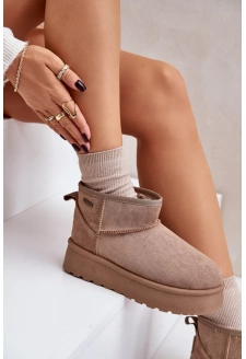 Niskie Śniegowce Na Platformie Big Star OO274A100 Beżowe