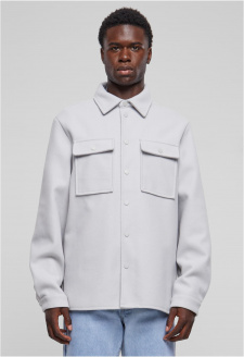 Plain Overshirt lightasphalt