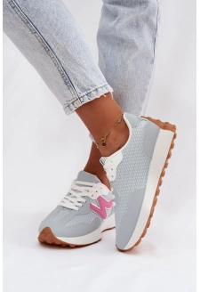 Buty Sportowe Damskie Na Platformie Niebieskie Janelora