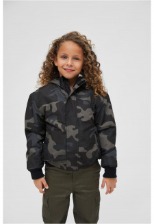 Kids Windbreaker Frontzip darkcamo