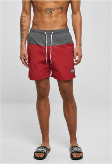 Block Swim Shorts brickred/darkshadow