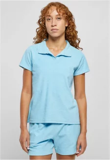 Ladies Towel Polo Tee balticblue