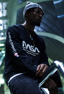 NASA US Crewneck black