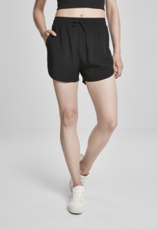 Ladies Viscose Resort Shorts black