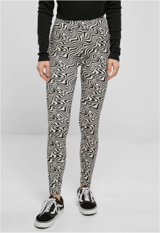 Ladies Soft AOP Leggings psychedelicblack