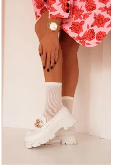 Skarpetki Damskie Kabaretki Ecru