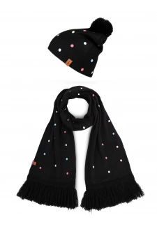Dámský set šály a čepice Vuch Nurit Set M-Black