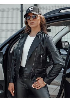 Női bőrkabát ERIPA fekete Dstreet TY4555