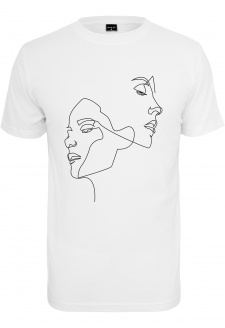 Ladies One Line Tee white