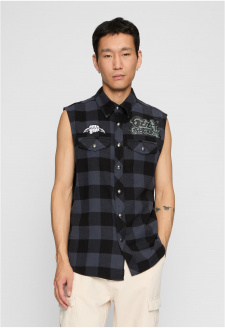 Ozzy Checkshirt Sleeveless black/grey