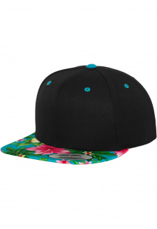 Hawaiian Snapback blk/aqua