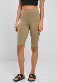 Ladies Organic Stretch Jersey Cycle Shorts khaki