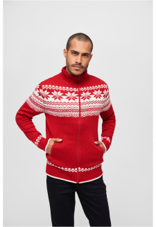 Cardigan Norweger red