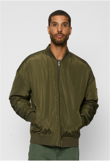 Oversized Bomber Jacket dark olive