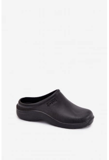 Piankowe Klapki Chodaki Męskie Czarne Sorvian