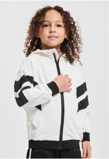 Girls Crinkle Batwing Jacket white/black