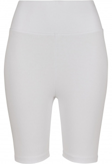 Ladies High Waist Cycle Shorts white