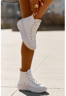 Wysokie Trampki Damskie Lee Cooper LCW-25-31-3461L Białe