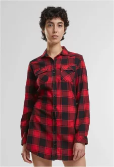 Ladies Longshirt Lucy red/black